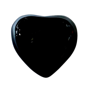 Srdce velké z obsidiánu 5 x 4 cm