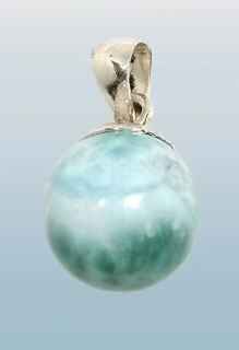 Larimar kulička, přívěsek v AA kvalitě 4,7 g