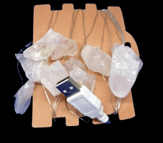 LED světelný řetěz s křišťálem na USB