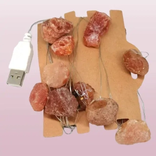 LED světelný řetěz s oranžovým jadeitem na USB