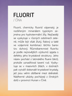 Kartička k FLUORITU