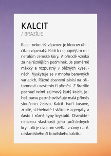 Kartička ke KALCITU