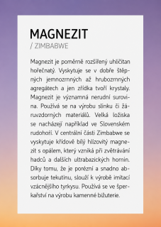 Kartička k MAGNEZITU