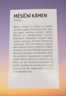 Kartička k MĚSÍČNÍMU KAMENI