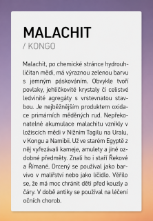 Kartička k MALACHITU