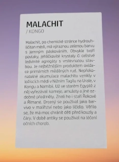 Kartička k MALACHITU
