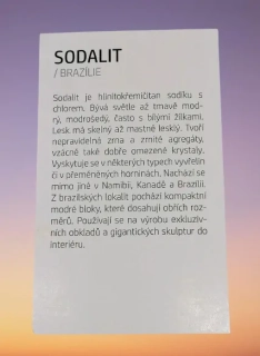 Kartička k SODALITU