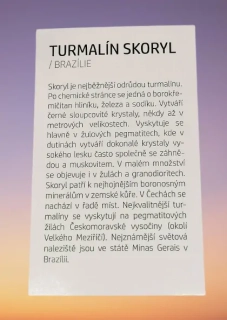 Kartička k TURMALÍNU SKORYL