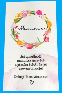 Kartička s přáním "Jsi ta nejlepší maminka..."