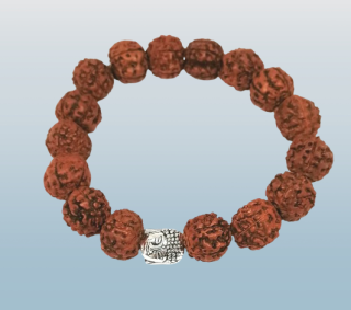 Rudraksha náramek s ochranným buddhou