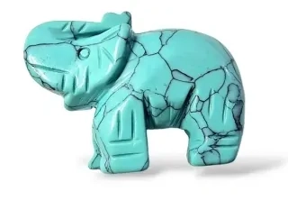 Slon pro štěstí z tyrkenitu 5 x 3,5 cm