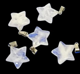 Křišťálová hvězdička přívěsek 2 cm