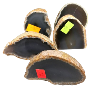 Sada 5 ks achátových pecek, 1,1 kg