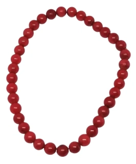 Červený korál náramek 6 mm