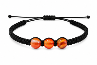 Karneolový náramek shamballa