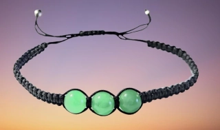 Avanturínový náramek shamballa