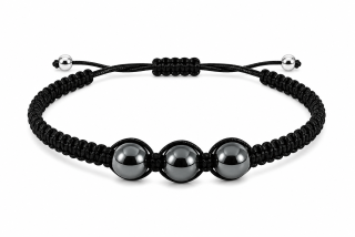 Hematitový náramek shamballa