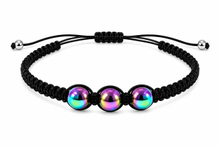 Hematit duhový náramek shamballa