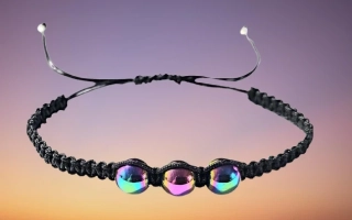 Hematit duhový náramek shamballa