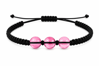 Shamballa náramek s růžovým achátem – jemnost, láska a vnitřní klid