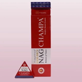 42g Jumbo Golden Nag Champa Back Flow vonné kužely