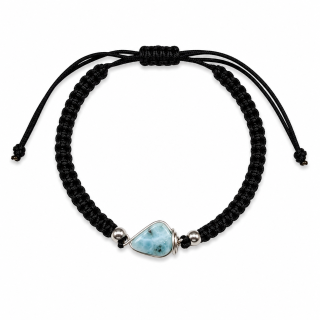 Larimarový náramek shamballa