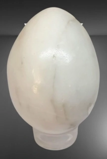 Mramorové vajíčko bílé, vel. cca 7,5 cm
