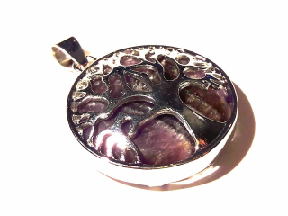 Strom života s ametystem kulatý