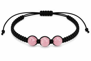 Jadeit růžový, náramek shamballa