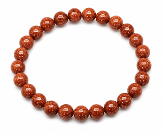 Dětský náramek – zlatý avanturín 6 mm | obvod 14–15 cm