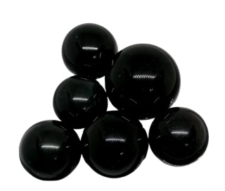 Obsidián duhový č. 4 – sada 100 g broušených kuliček pro harmonii a ochranu