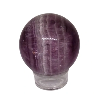 Fluorit duhový, úžasná pruhovaná koule 4,7 cm