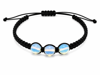 Opalitový náramek Shamballa – energetický šperk pro harmonii a klid