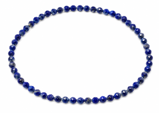 Lapis lazuli jemný ochranný náramek 3 mm – fazetovaný krystal moudrosti a intuice