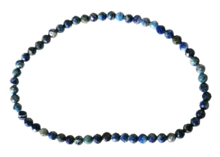Lapis lazuli jemný ochranný náramek 3 mm – fazetovaný krystal moudrosti a intuice