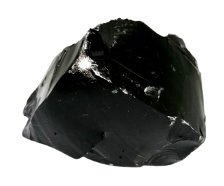 Obsidián černý, přírodní kus bez leštění 980 g