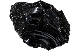 Obsidián černý, přírodní kus bez leštění 8,3 kg