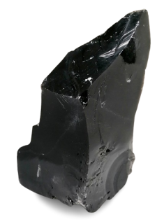 Černý obsidián – velký přírodní blok z Mexika | Ochranný kámen 1 kg