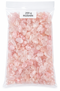 Růženín chips 5–8 mm, 200 g – esoterický minerál lásky a harmonie