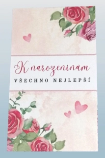 Kartička s věnováním – Všechno nejlepší k narozeninám