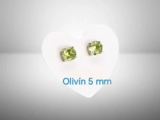 Olivínové náušnice 5 mm – fazetované kameny v chirurgické oceli