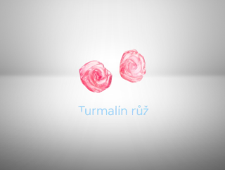 Turmalínové naušnice růžička s ocelí 6 mm