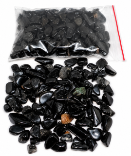 Turmalín skoryl chips 7-12 mm, balení 500 g