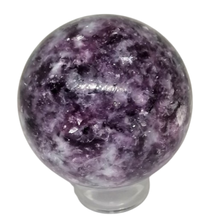Lepidolit koule – extra kvalita 326 g, přírodní minerál cca 6,3 cm