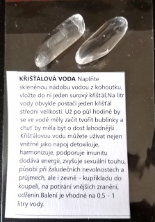 Sada na výrobu křišťálové vody | Leštěné špice z minerálů – energie a harmonie