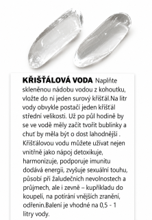 Sada na výrobu křišťálové vody | Leštěné špice z minerálů – energie a harmonie
