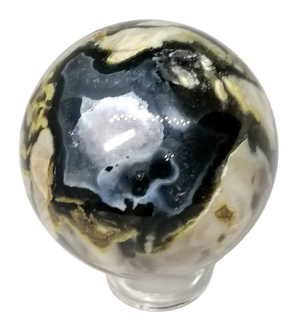 Fluorescenční achátová koule 6,4 cm