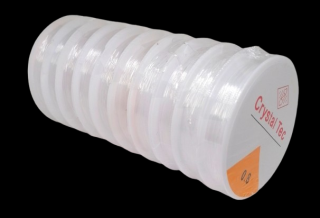 Výhodné balení elastanové gumy 0,8 mm – ideální pro korálky a minerály
