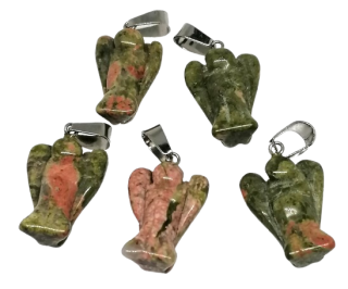 Přívěsek anděl 2,5 cm z unakitu