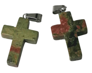 Unakitový křížek cca 2,5x2 cm